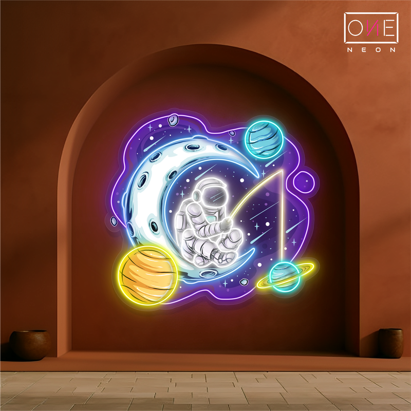 Cosmic Dreamer Artwork Led Neon Sign