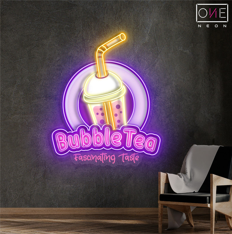 Bubble Tea Artwork Led Neon Sign