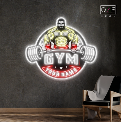 Bodybuilding Gym Artwork Led Neon Sign