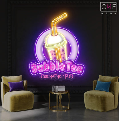 Bubble Tea Artwork Led Neon Sign