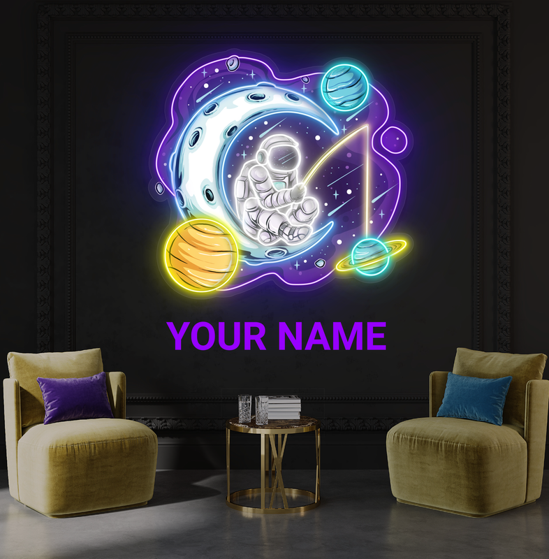 Cosmic Dreamer Artwork Led Neon Sign