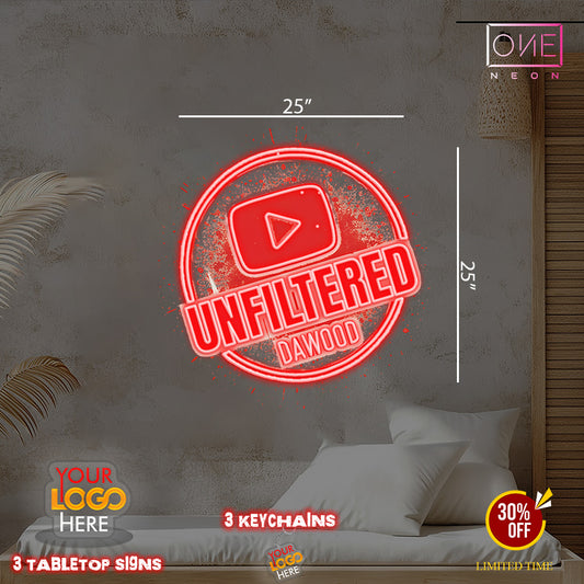UNFILTERED Dawood  | Led Neon Sign