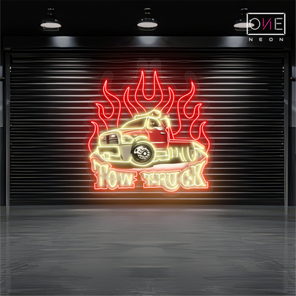 Tow Truck Artwork Led Neon Sign