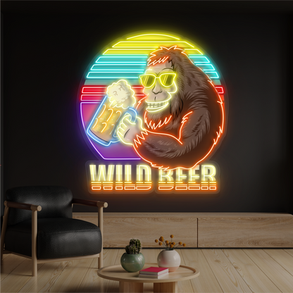 Wild Beer Artwork Led Neon Sign