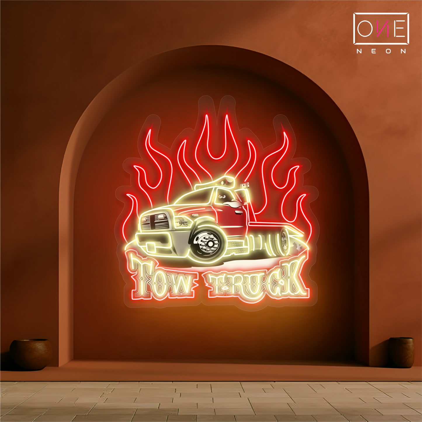 Tow Truck Artwork Led Neon Sign