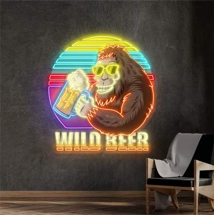 Wild Beer Artwork Led Neon Sign