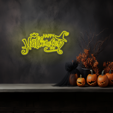 Happy Halloween LED Neon Sign