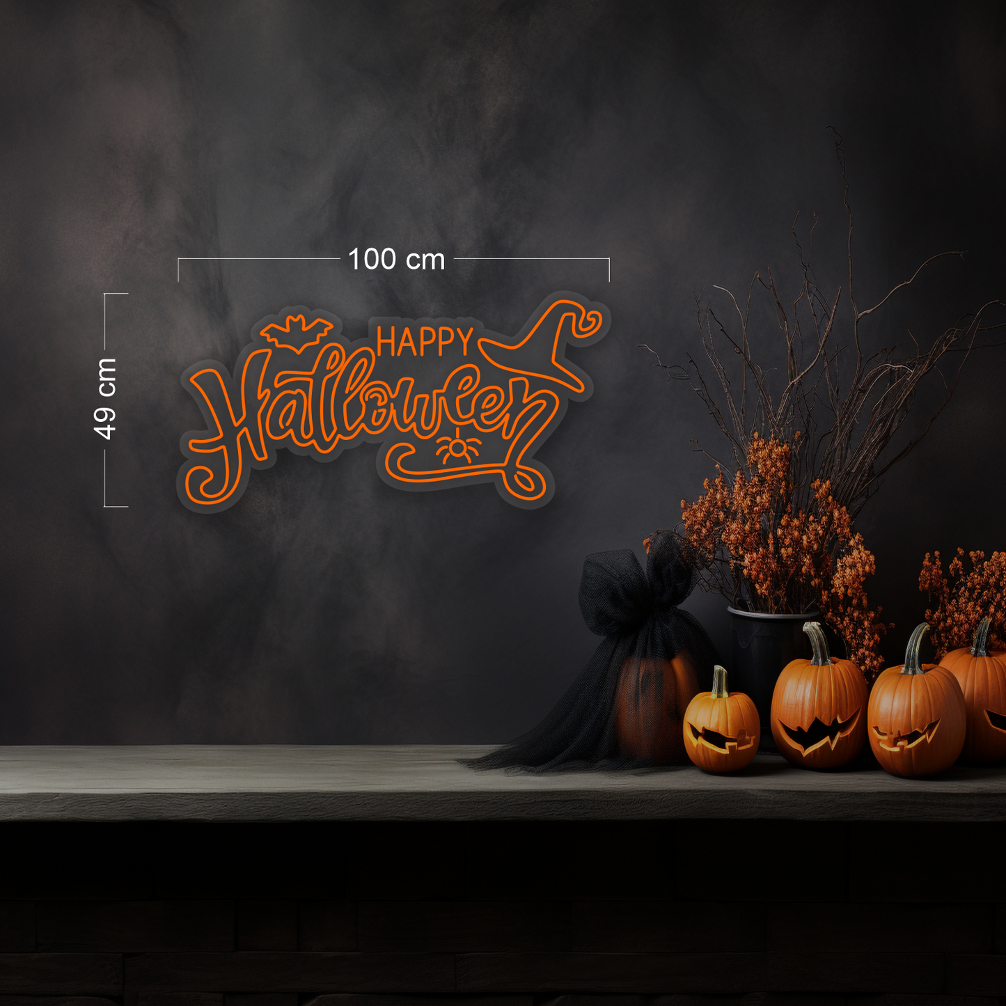 Happy Halloween LED Neon Sign