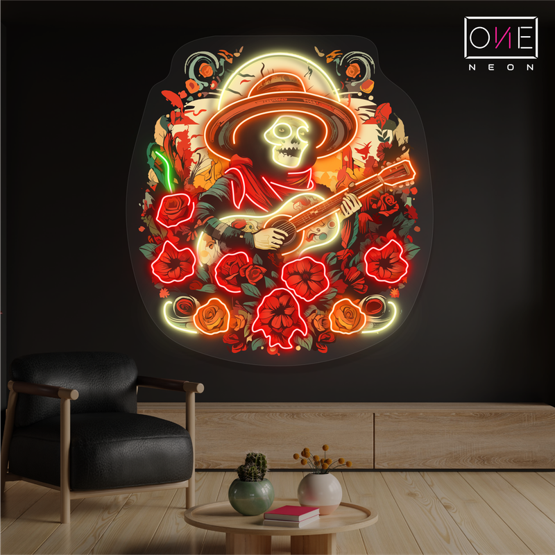 Mariachi Serenade Artwork Led Neon Sign