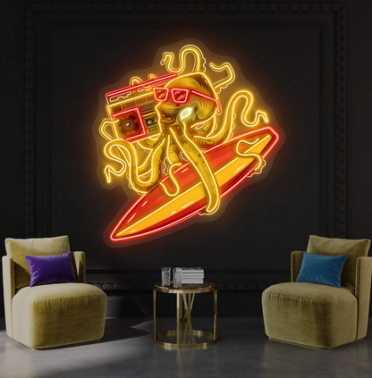 Octo Vibe Artwork Led Neon Sign