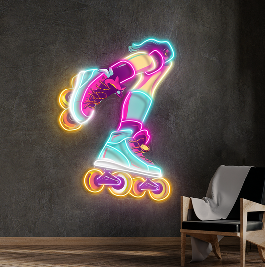 Roller Vibes Artwork Led Neon Sign