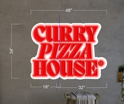 CURRY PIZZA HOUSE | Led Neon Sign
