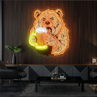 Bear Brew Artwork Led Neon Sign