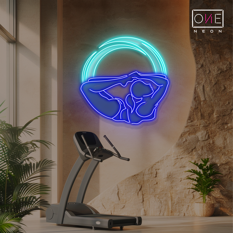 Lunar Flow Yoga Artwork Led Neon Sign