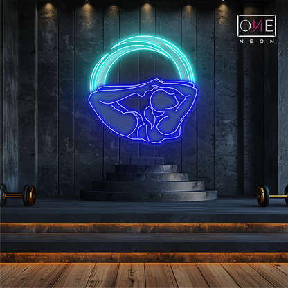 Lunar Flow Yoga Artwork Led Neon Sign