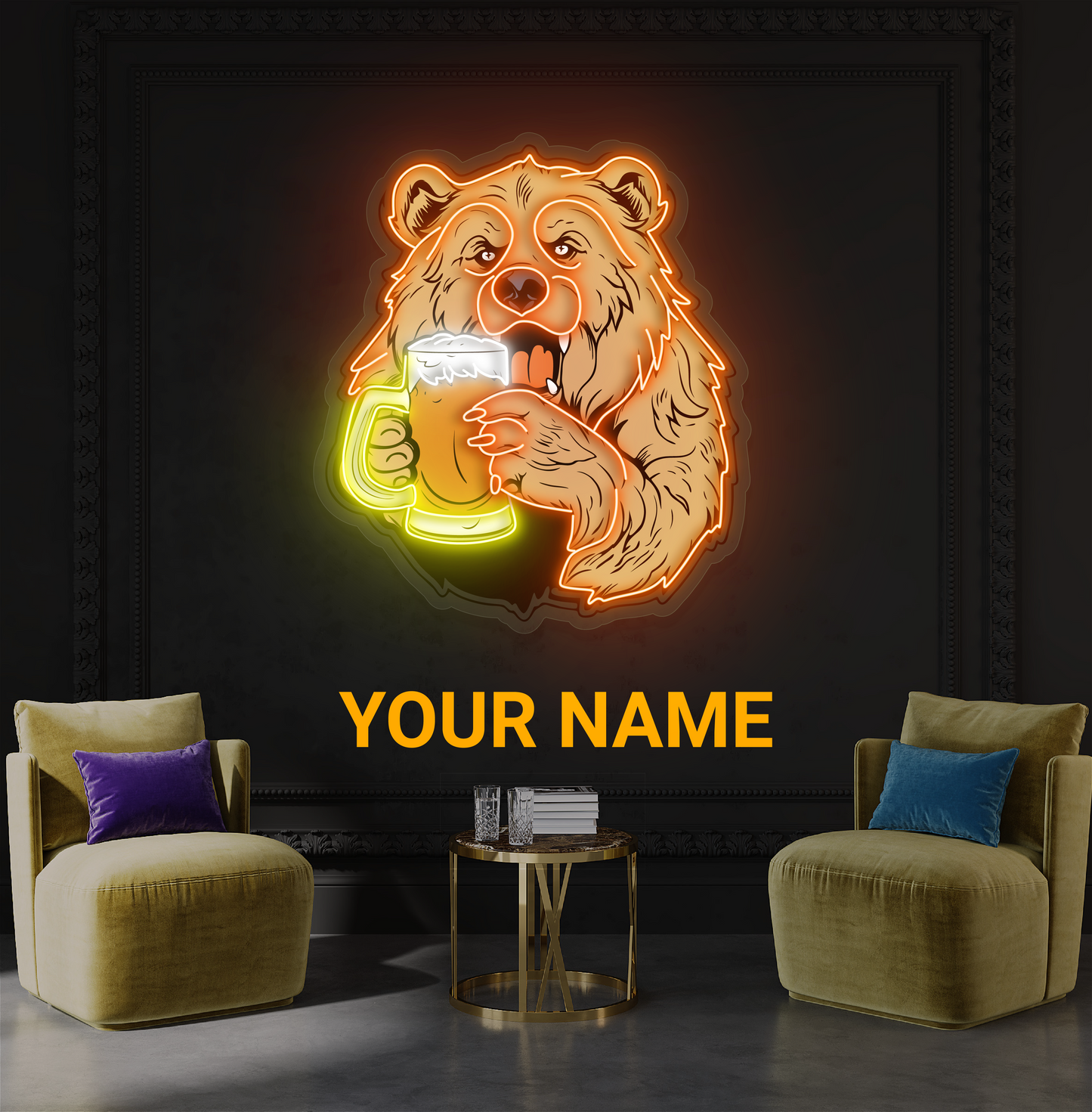 Bear Brew Artwork Led Neon Sign