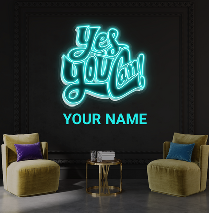 Yes You Can! Artwork Led Neon Sign