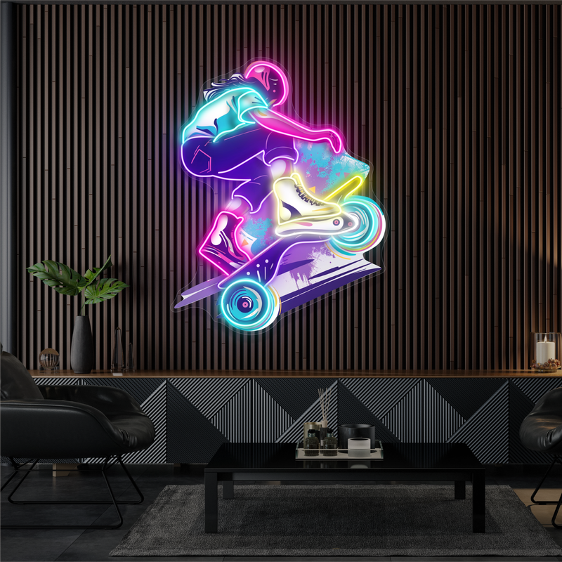 Skater Thrill Artwork Led Neon Sign