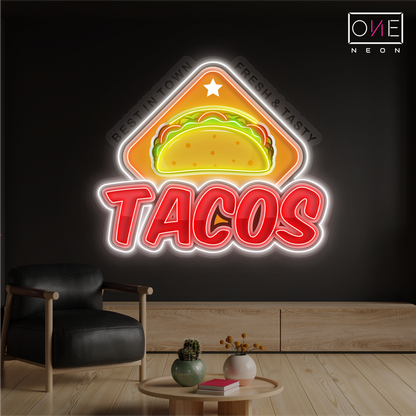 Tacos Artwork Led Neon Sign