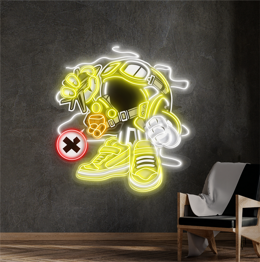 Battle Bot Artwork Led Neon Sign