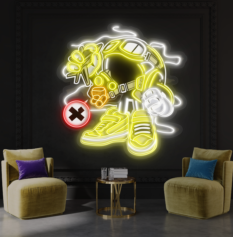 Battle Bot Artwork Led Neon Sign