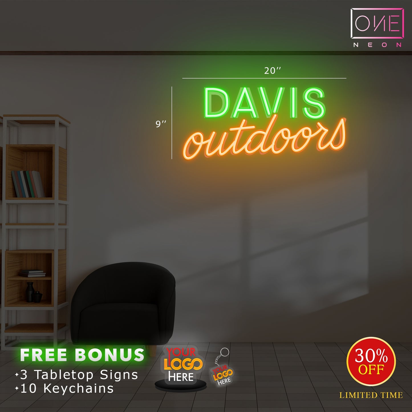 DAVID OUTDOORS | LED Neon Sign