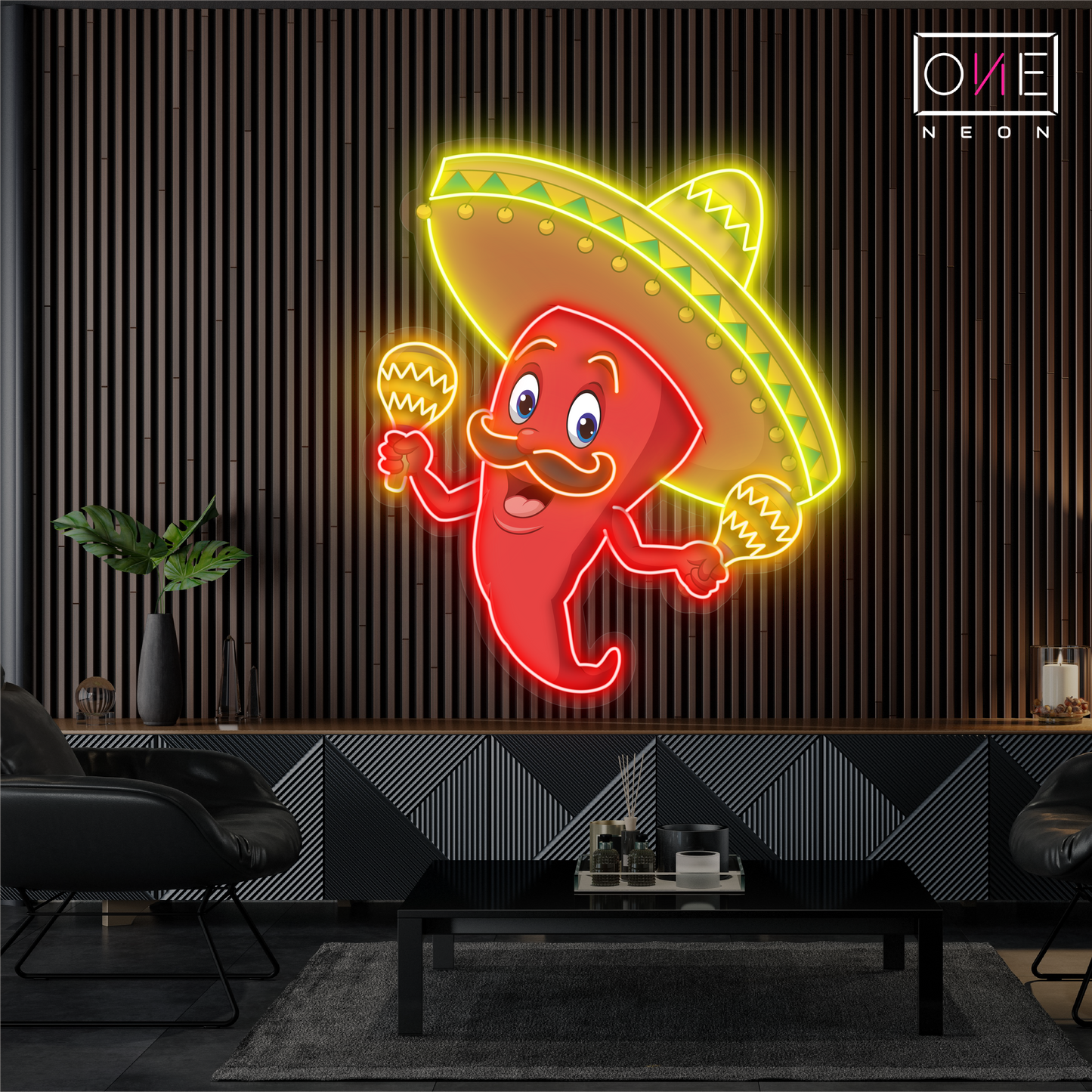 Spicy Fiesta Artwork Led Neon Sign