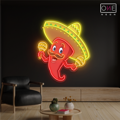 Spicy Fiesta Artwork Led Neon Sign