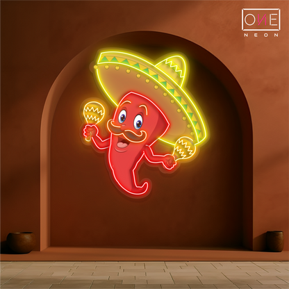 Spicy Fiesta Artwork Led Neon Sign