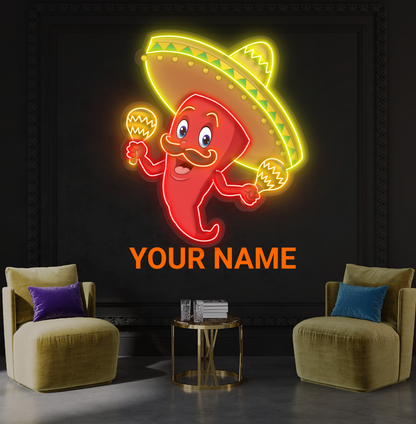 Spicy Fiesta Artwork Led Neon Sign