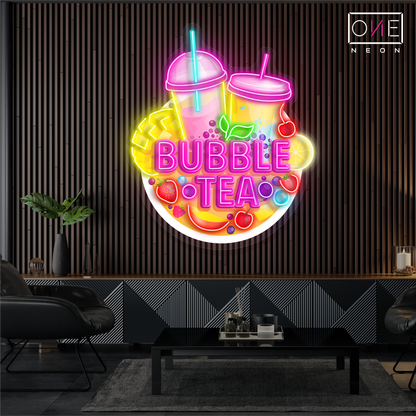 Sweet Bubble Tea Artwork Led Neon Sign