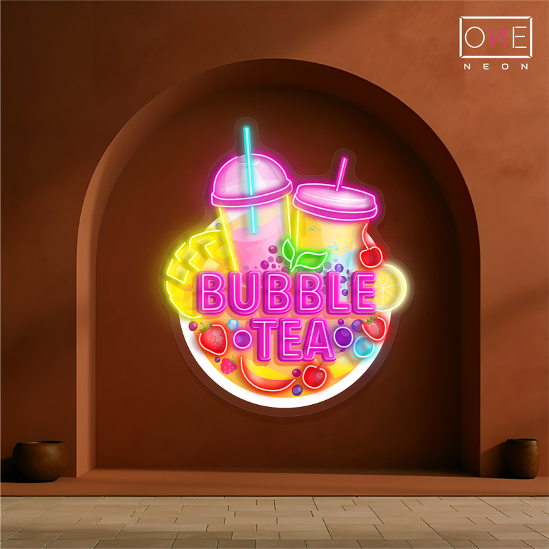 Sweet Bubble Tea Artwork Led Neon Sign