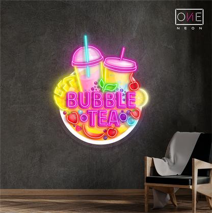 Sweet Bubble Tea Artwork Led Neon Sign