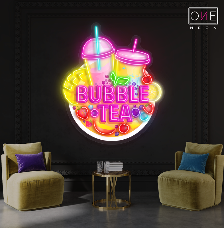 Sweet Bubble Tea Artwork Led Neon Sign