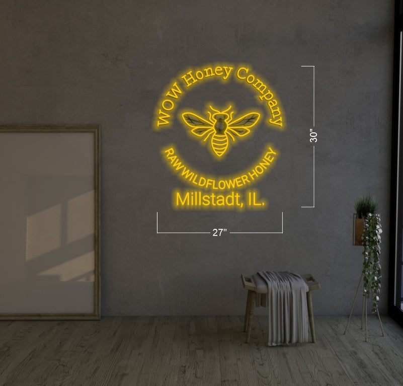 WOW HONEY COMPANY | LED Neon Sign