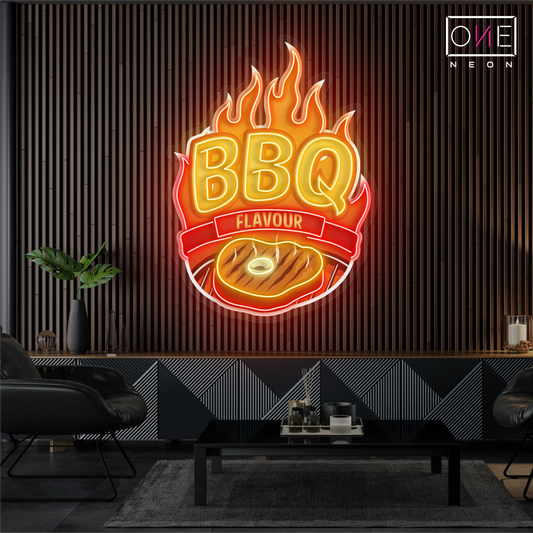 BBQ Flavour Artwork Led Neon Sign