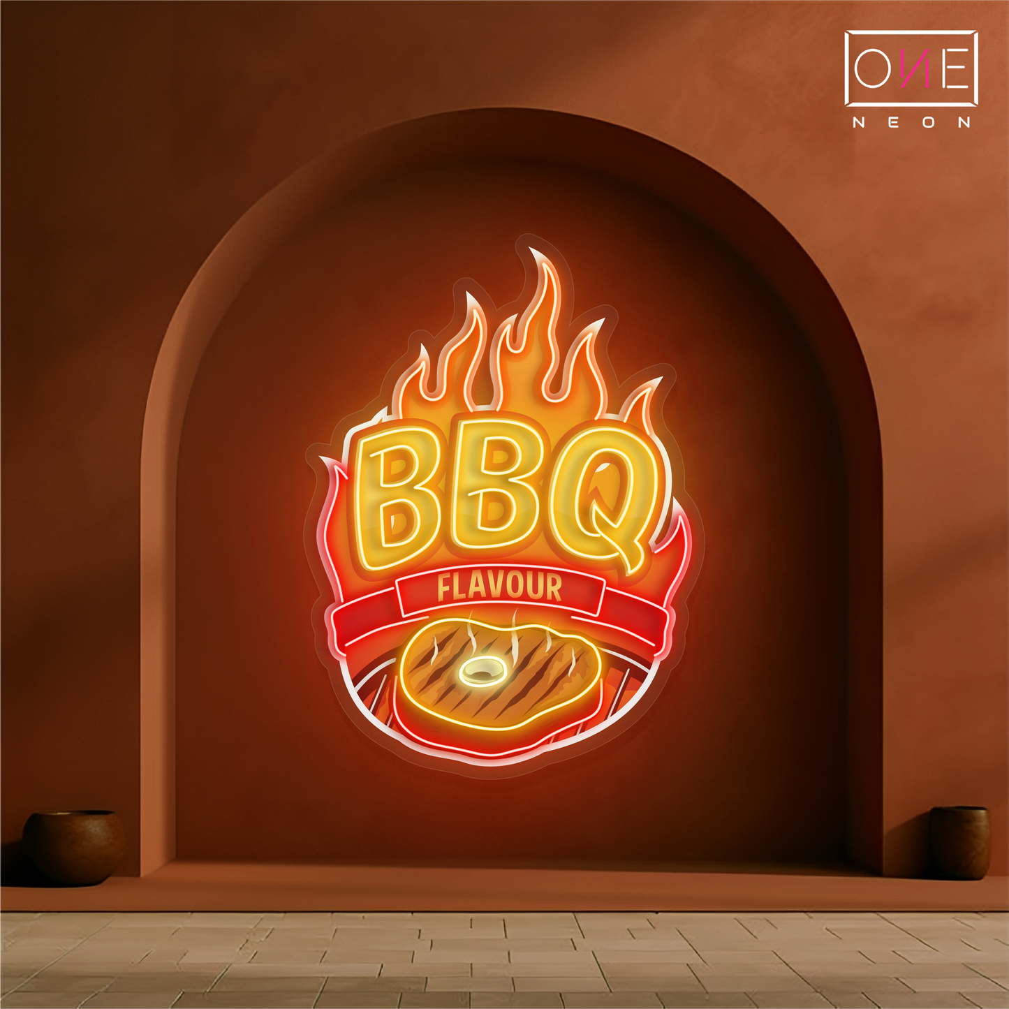 BBQ Flavour Artwork Led Neon Sign