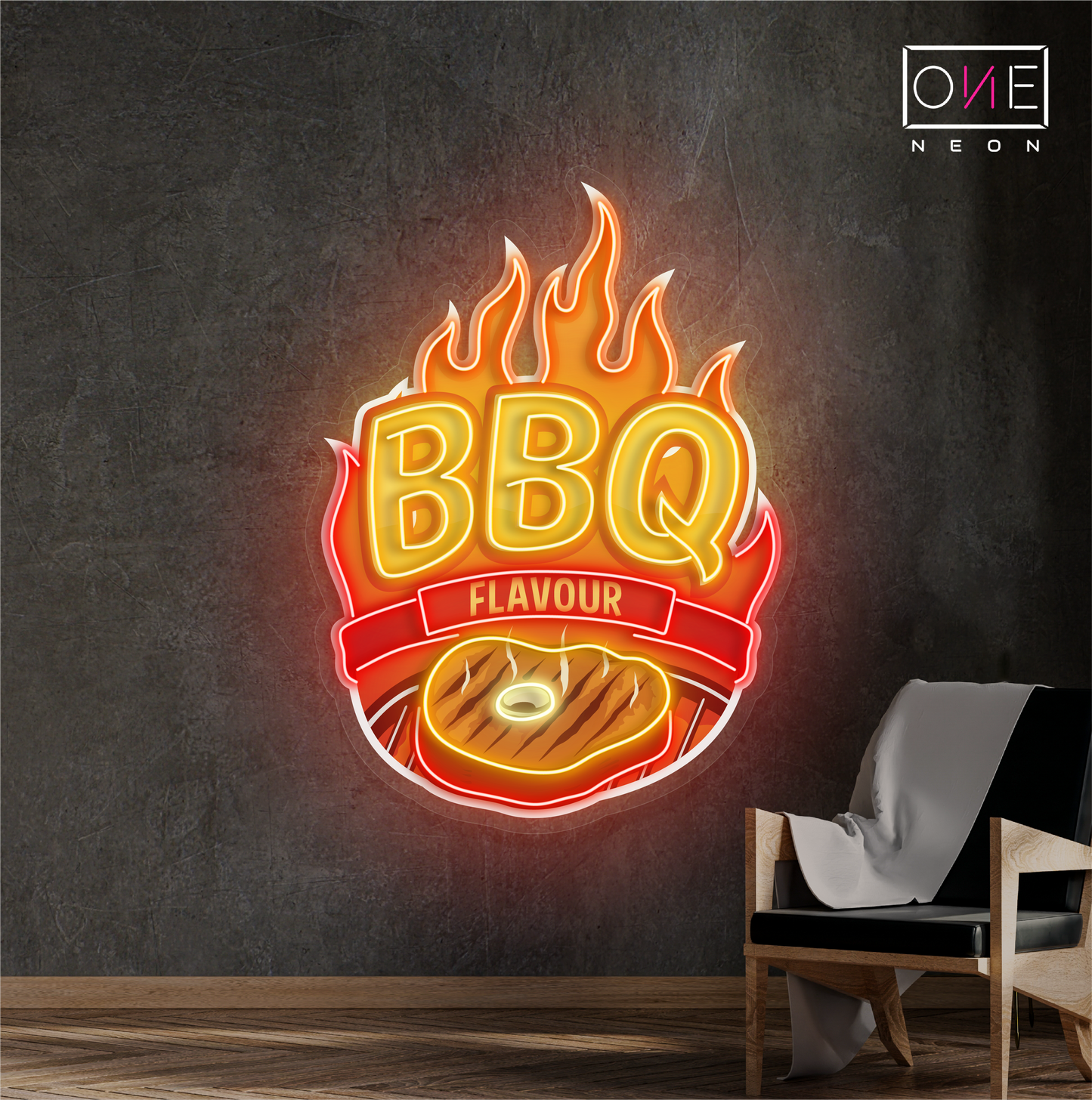 BBQ Flavour Artwork Led Neon Sign