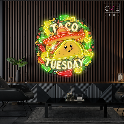 Tacos Tuesday Artwork Led Neon Sign