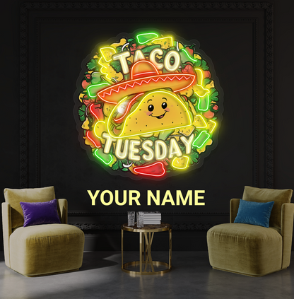 Tacos Tuesday Artwork Led Neon Sign