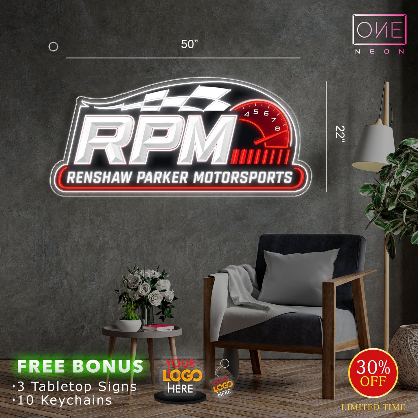 RPM | LED Neon Sign