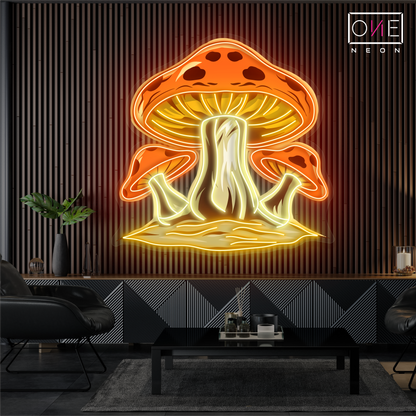 Magic Mushrooms Artwork Led Neon Sign