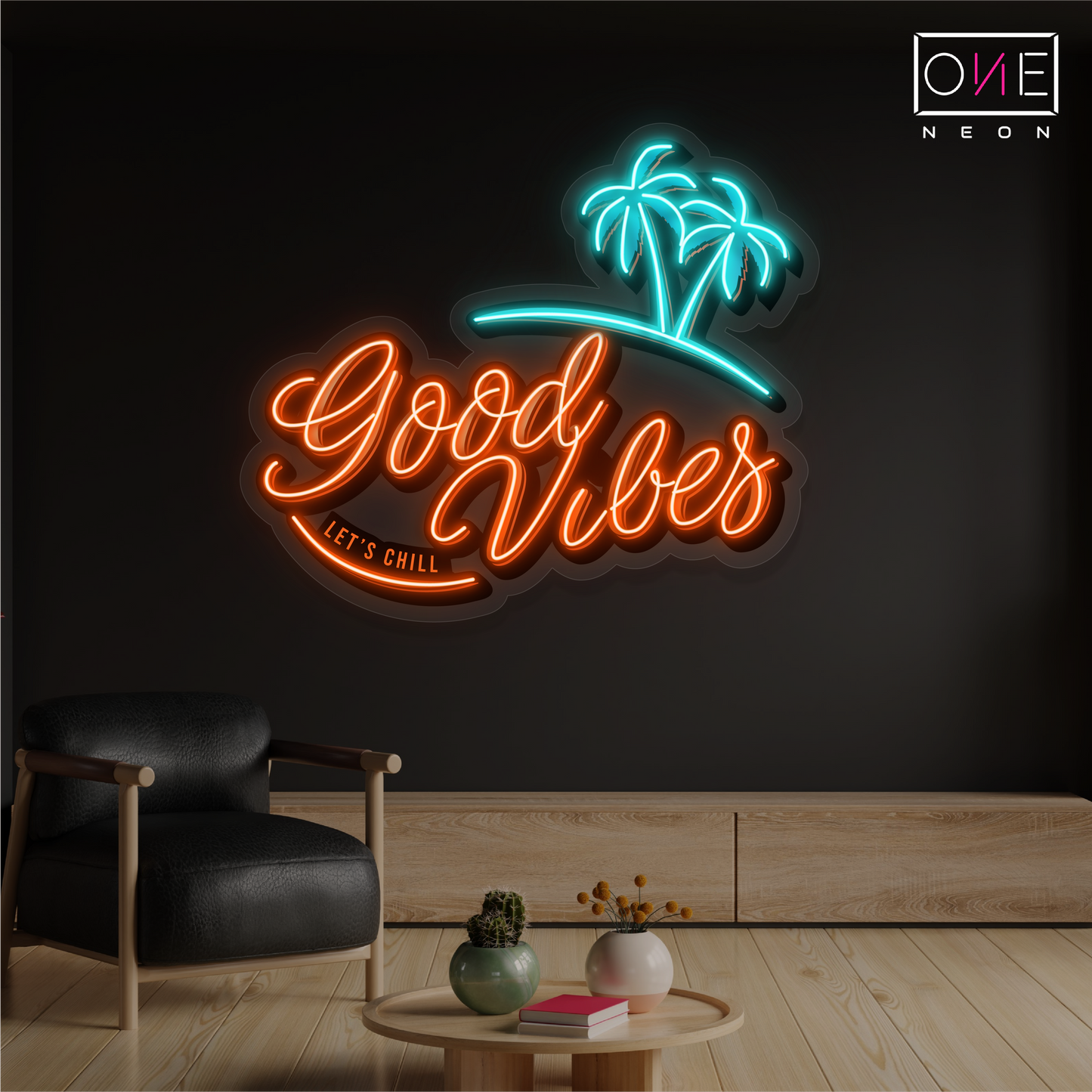 Good Vibes Artwork Led Neon Sign