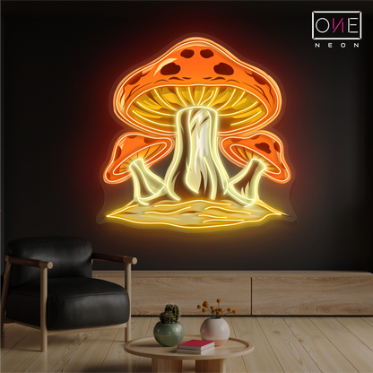 Magic Mushrooms Artwork Led Neon Sign