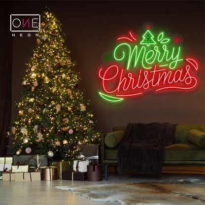 Merry Christmas Artwork Led Neon Sign