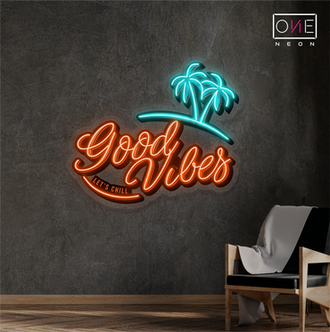 Good Vibes Artwork Led Neon Sign