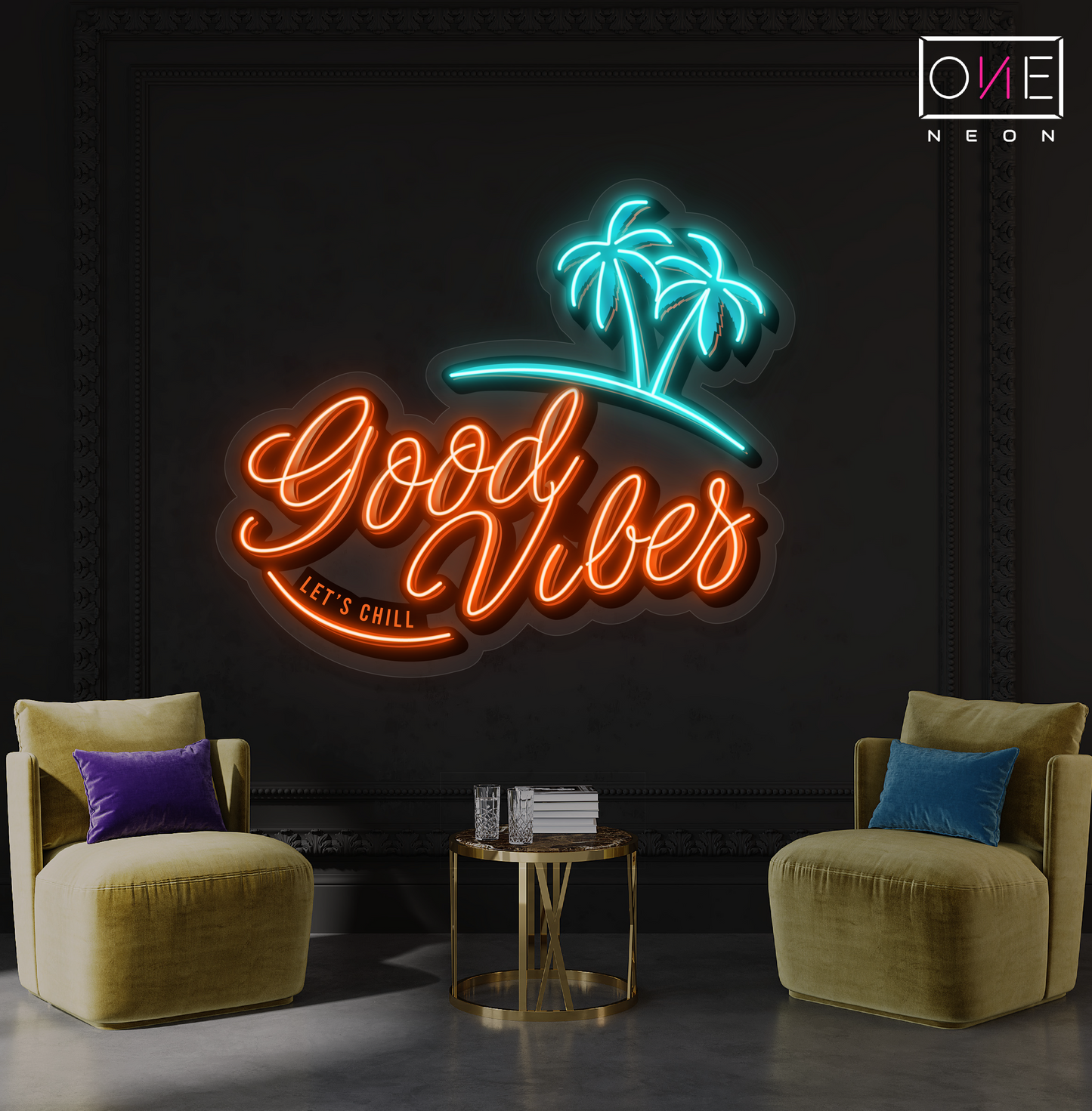 Good Vibes Artwork Led Neon Sign