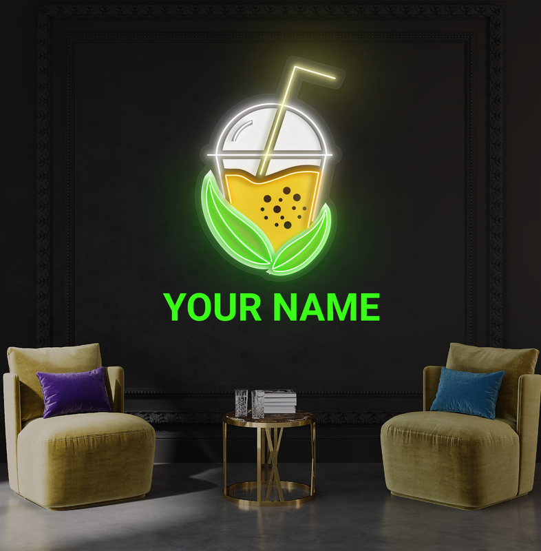 Boba Tea Artwork Led Neon Sign