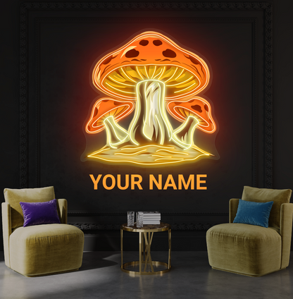 Magic Mushrooms Artwork Led Neon Sign