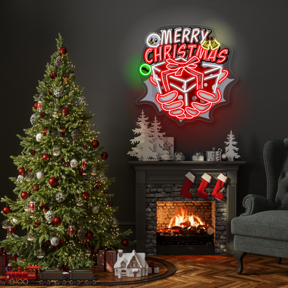 Merry Christmas Gift Artwork LED Neon Sign